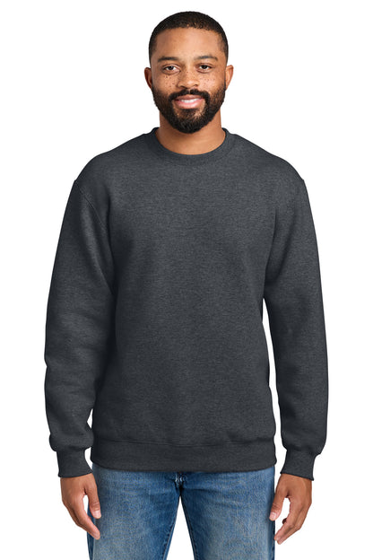 Custom Embroidered Port & Co Sweatshirts in Dark Heather Grey