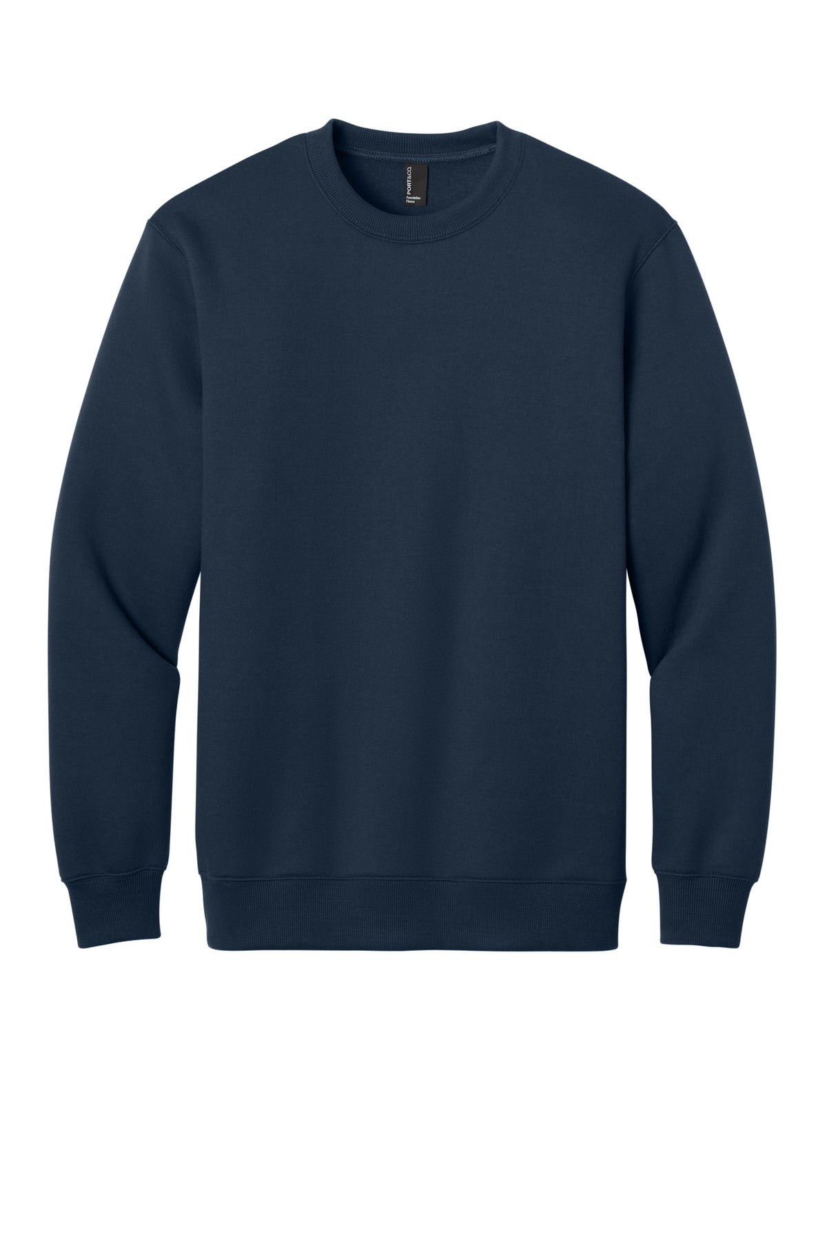 Custom Embroidered Port & Co Sweatshirts in Deep Navy