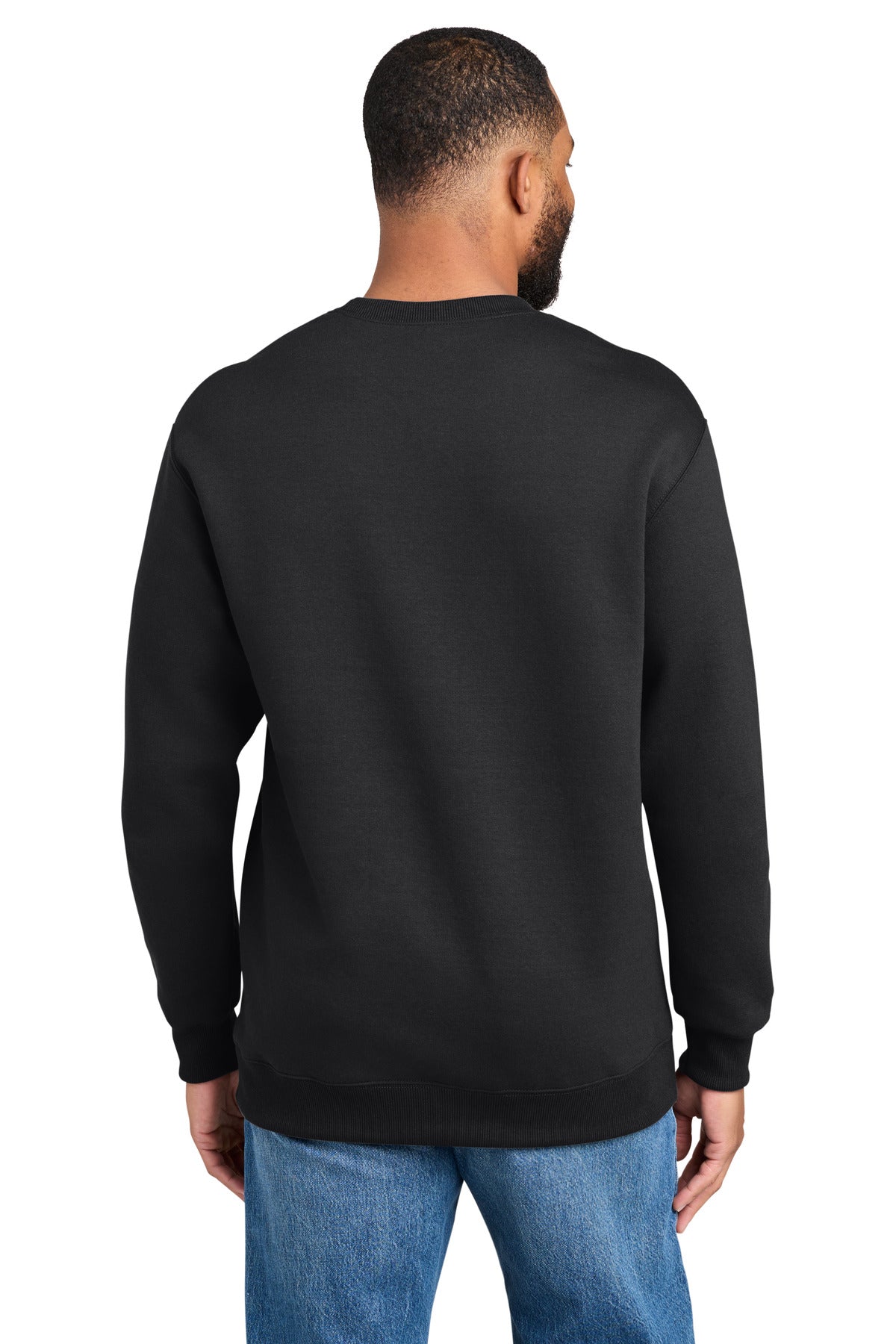 Custom Embroidered Port & Co Sweatshirts in Jet Black