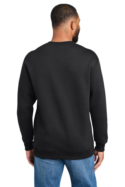 Custom Embroidered Port & Co Sweatshirts in Jet Black