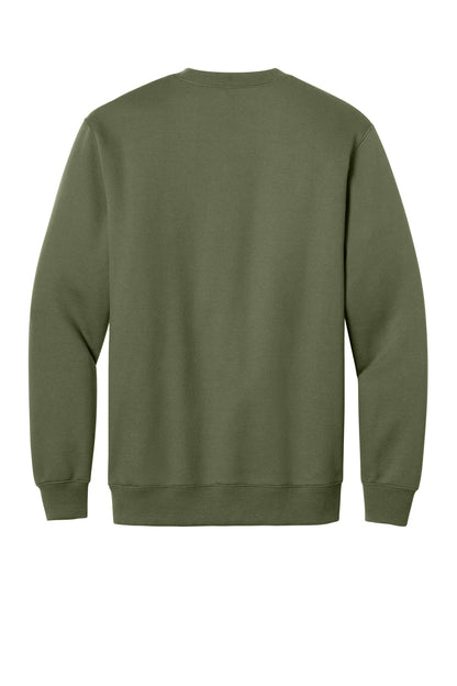 Custom Embroidered Port & Co Sweatshirts in Olive Drab Green