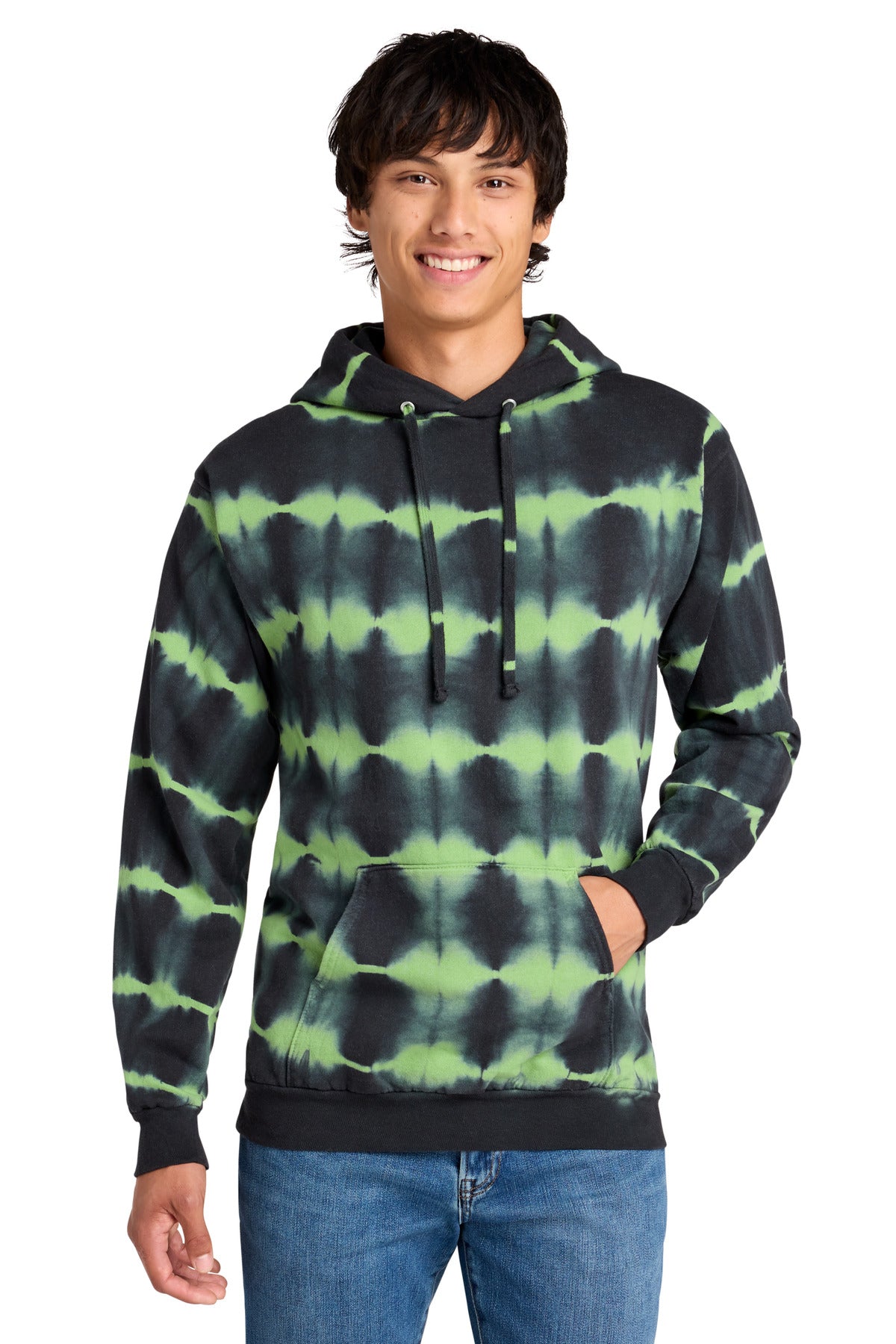Custom Embroidered Port & Co Sweatshirts/Fleece in Green Tea/ Black