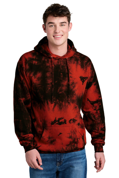 Custom Embroidered Port & Co Sweatshirts/Fleece in Black/ Red