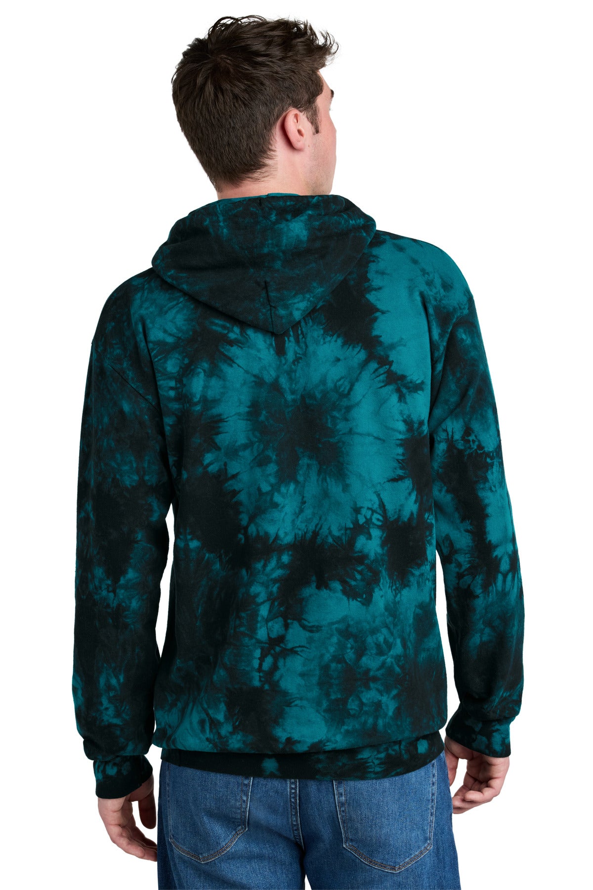 Custom Embroidered Port & Co Sweatshirts/Fleece in Black/ Teal