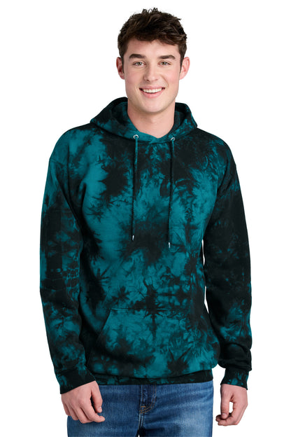 Custom Embroidered Port & Co Sweatshirts/Fleece in Black/ Teal