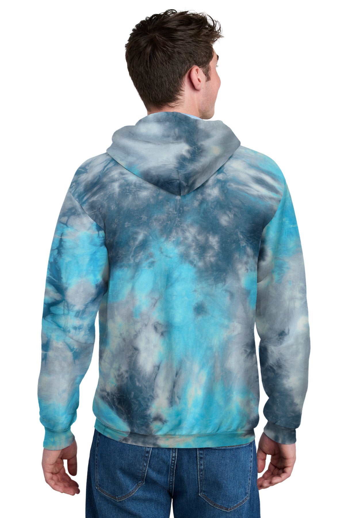 Custom Embroidered Port & Co Sweatshirts/Fleece in Lagoon Colorburst