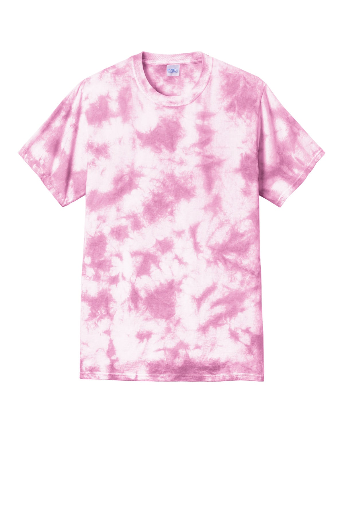 Custom Embroidered Port & Co T-Shirts  in Bright Pink