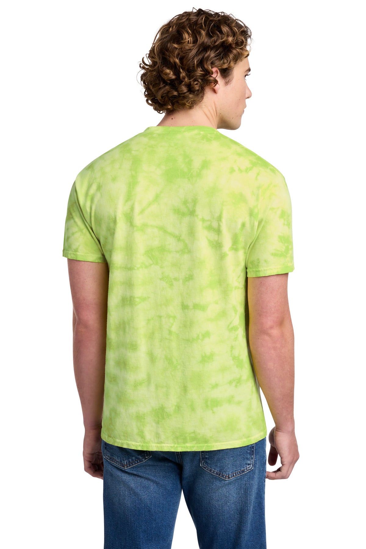Custom Embroidered Port & Co T-Shirts  in Lemon Lime