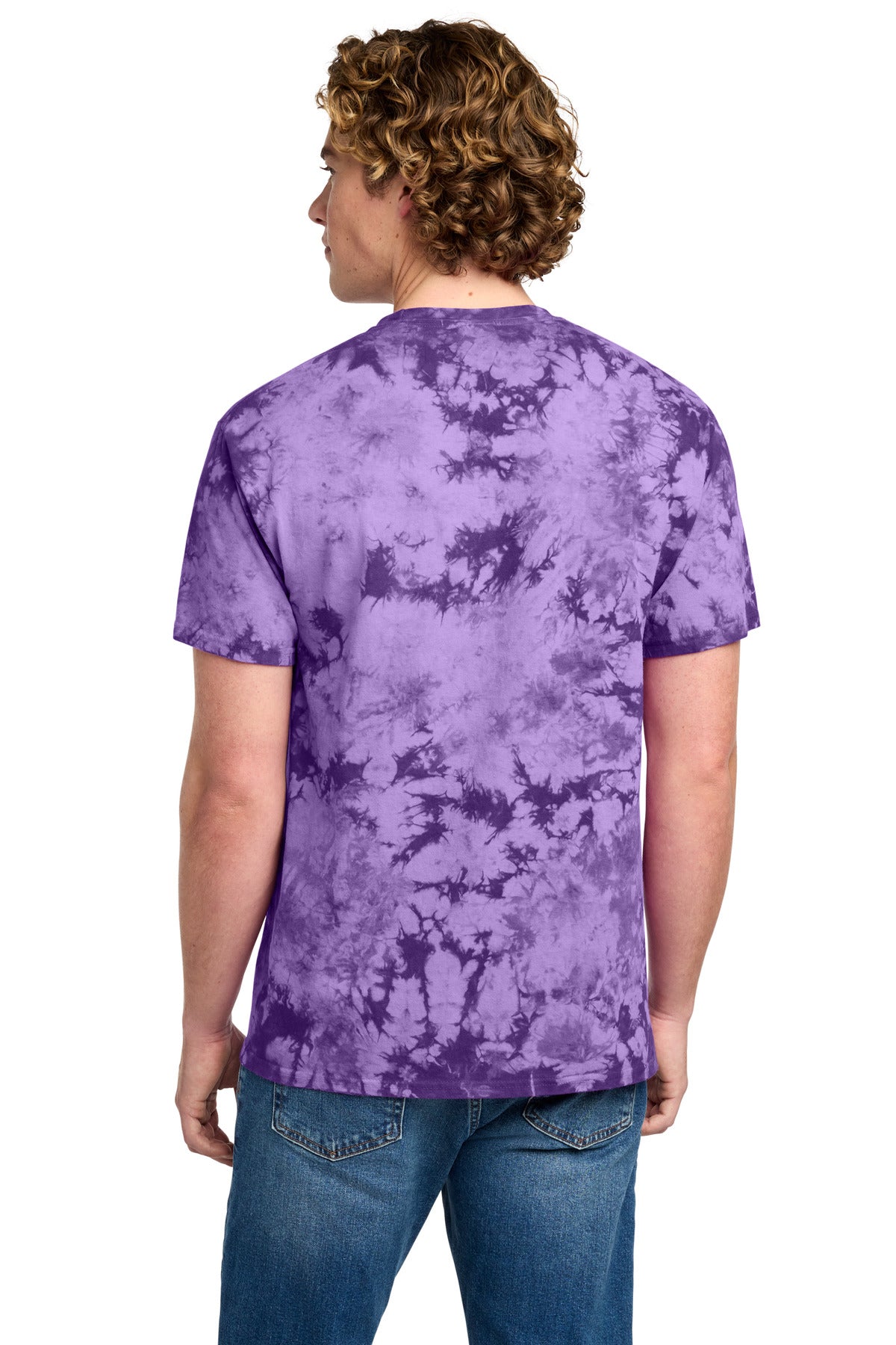 Custom Embroidered Port & Co T-Shirts  in Purple