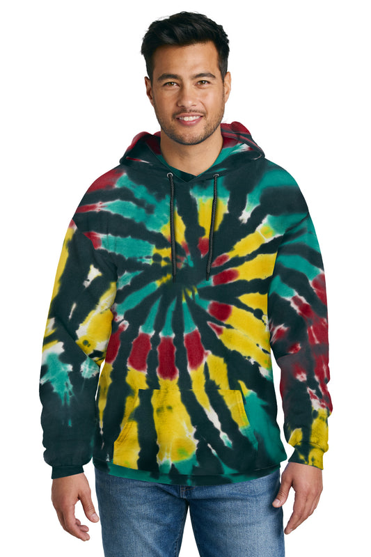 Port & Company Tie-Dye Pullover Hooded Sweatshirt. PC146