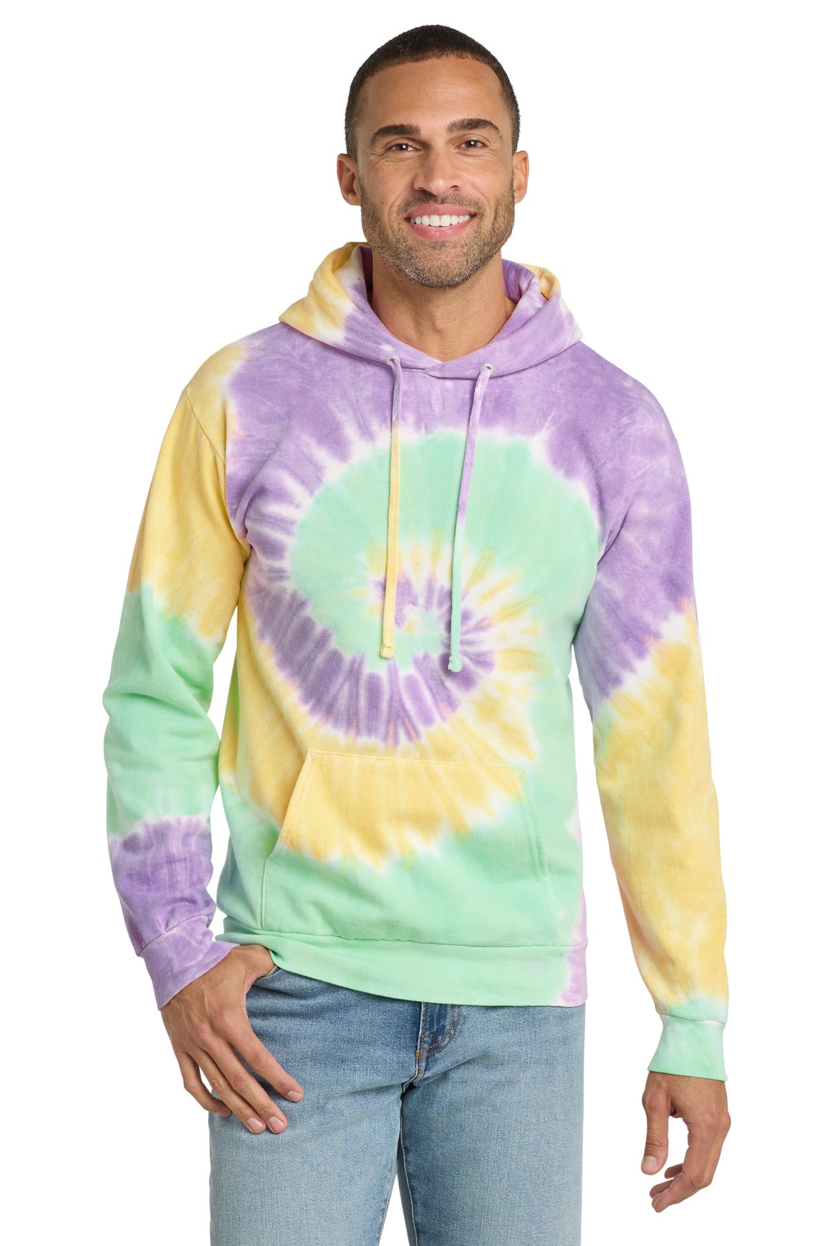 Custom Embroidered Port & Co Sweatshirts/Fleece in Mint Rainbow