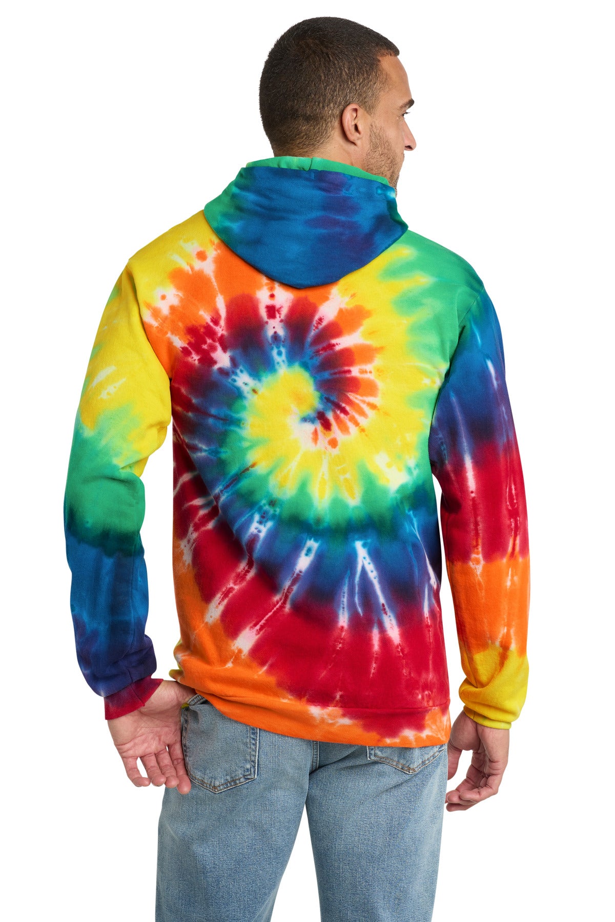 Custom Embroidered Port & Co Sweatshirts/Fleece in Rainbow