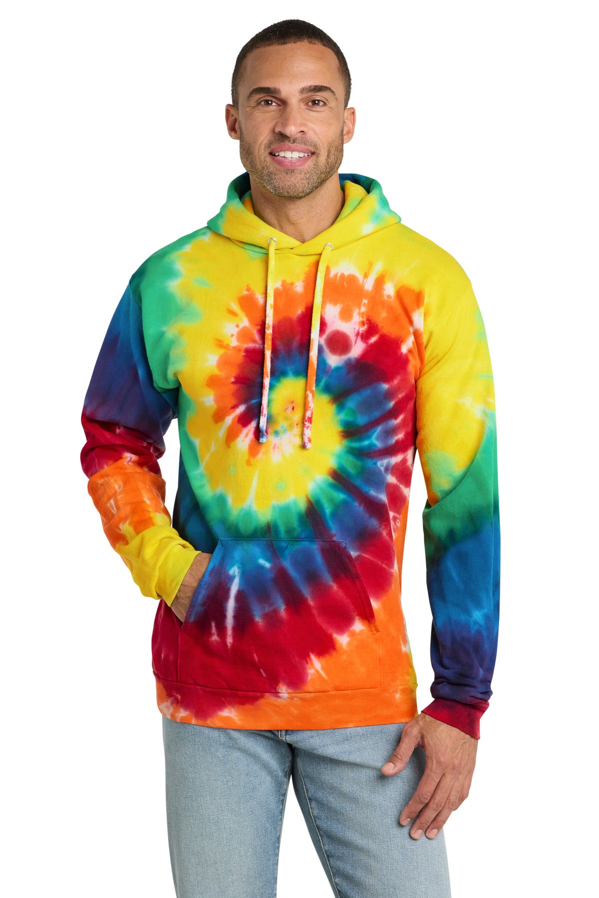Custom Embroidered Port & Co Sweatshirts/Fleece in Rainbow