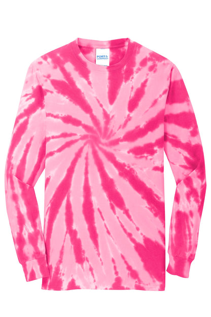 Port & Company Tie-Dye Long Sleeve Tee.  PC147LS