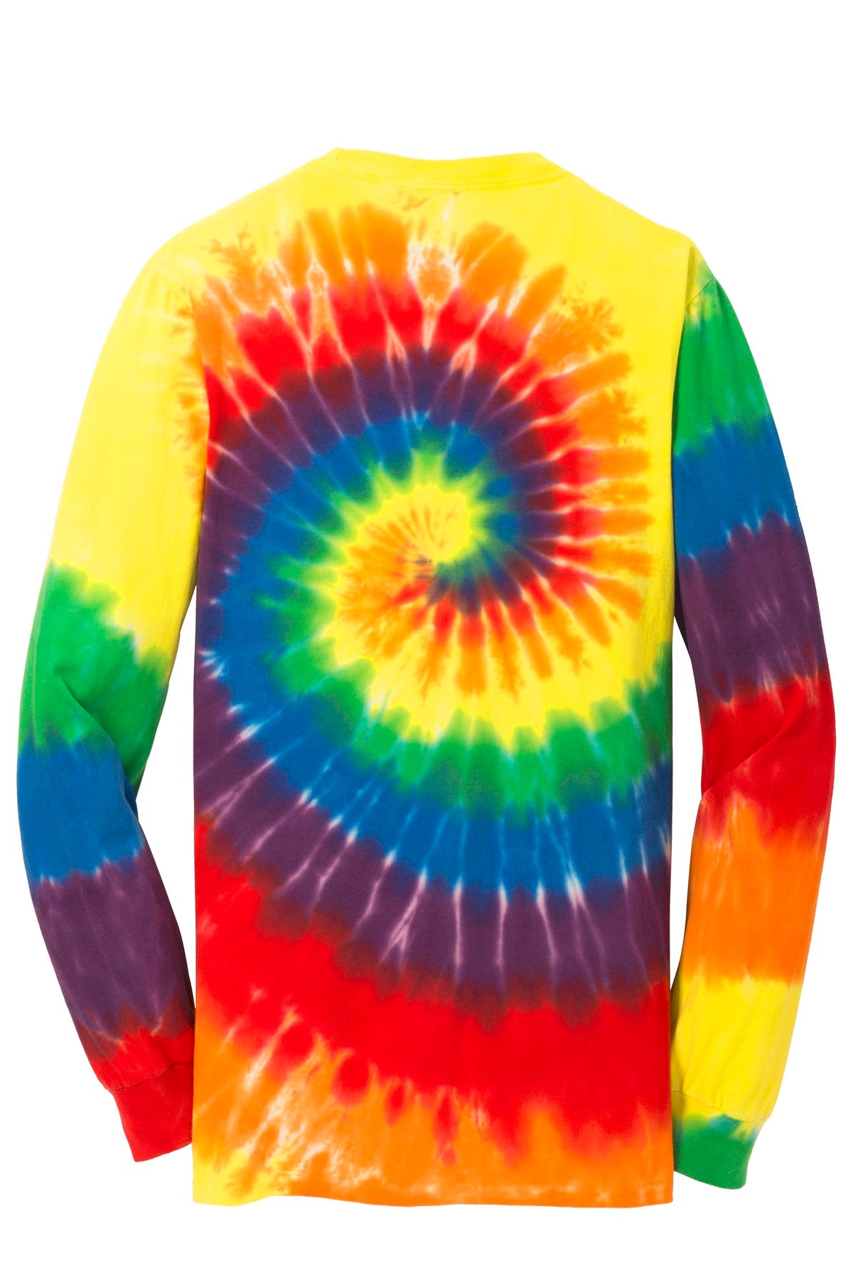 Custom Embroidered Port & Co T-Shirts  in Rainbow