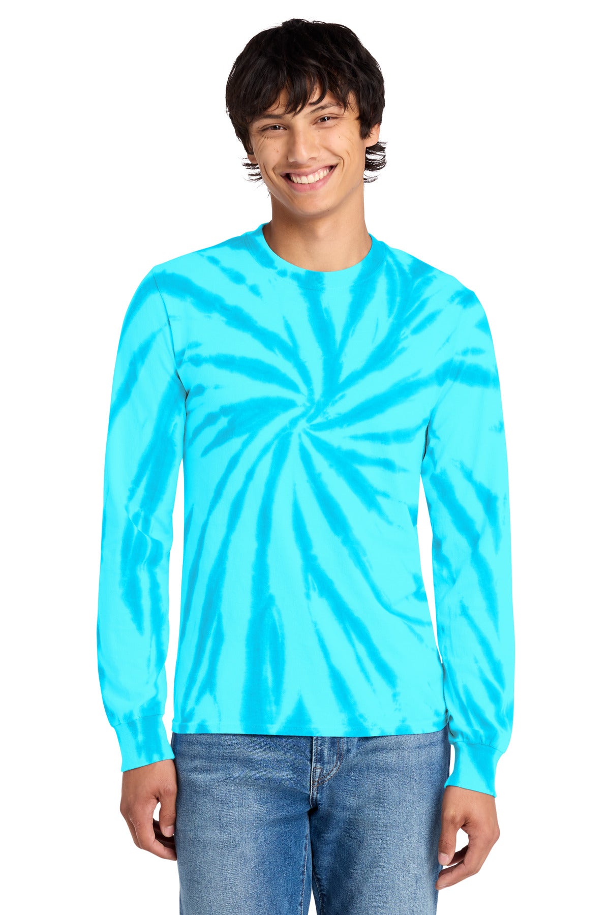 Custom Embroidered Port & Co T-Shirts  in Turquoise