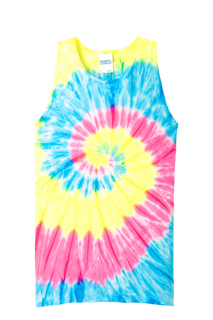 Port & Company Tie-Dye Tank Top.  PC147TT