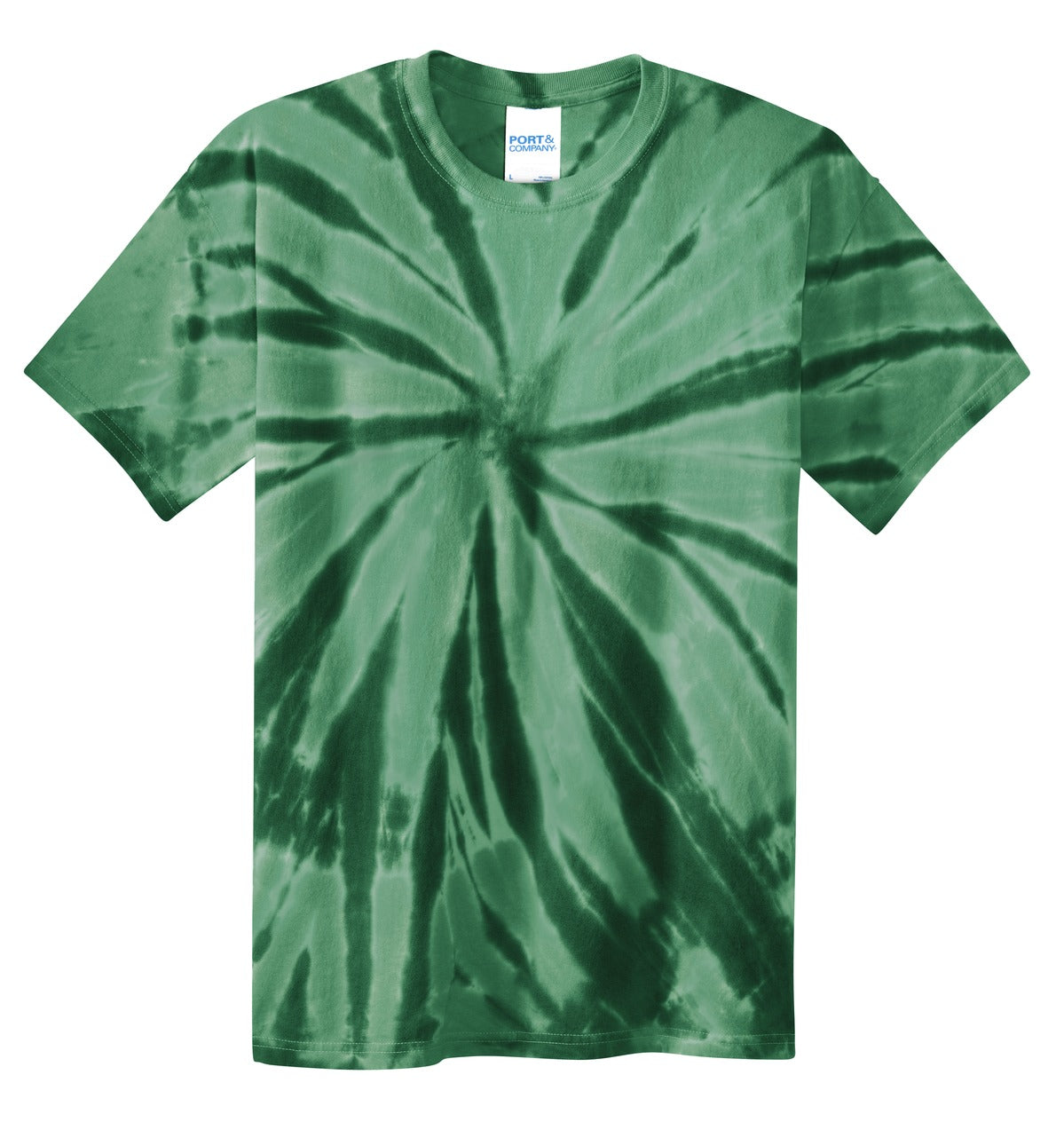 Custom Embroidered Port & Co T-Shirts  in Forest Green