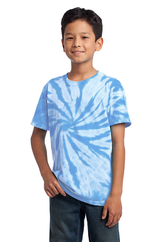 Port & Company - Youth Tie-Dye Tee. PC147Y Light Blue
