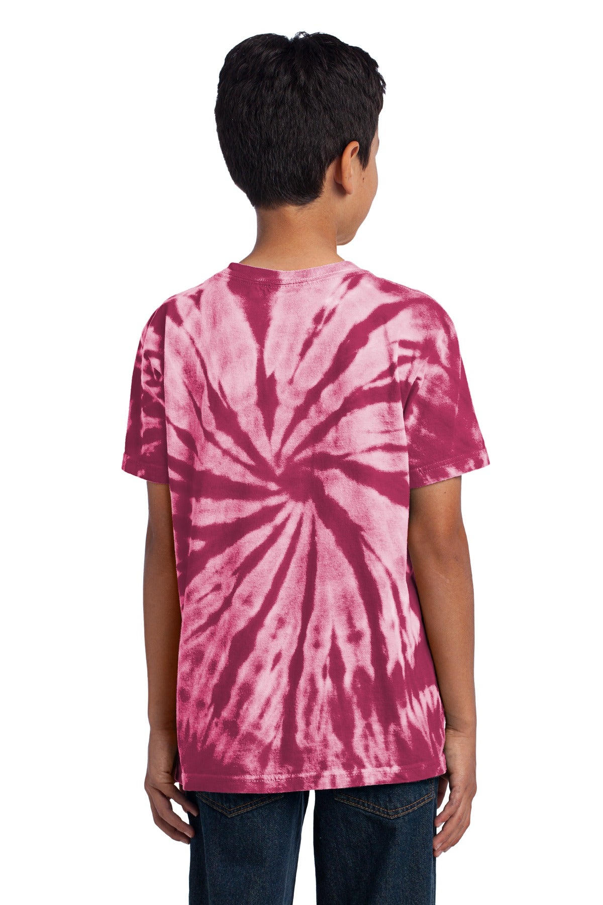 Custom Embroidered Port & Company - Youth Tie-Dye Tee. PC147Y,Maroon