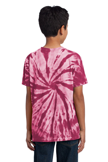 Custom Embroidered Port & Company - Youth Tie-Dye Tee. PC147Y,Maroon