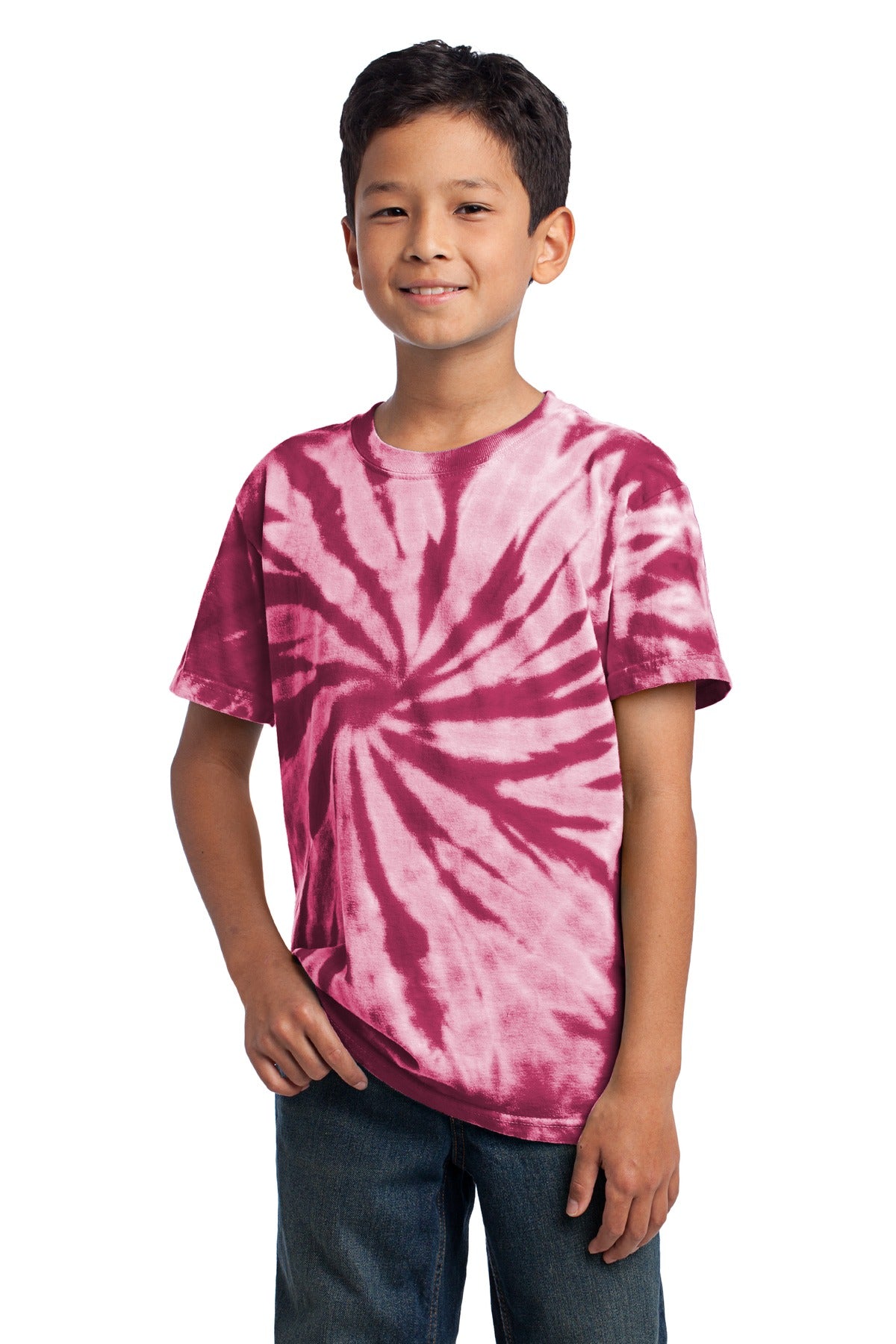 Port & Company - Youth Tie-Dye Tee. PC147Y Maroon