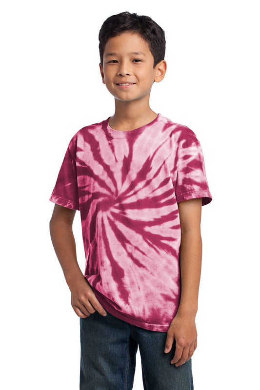 Port & Company - Youth Tie-Dye Tee. PC147Y Maroon