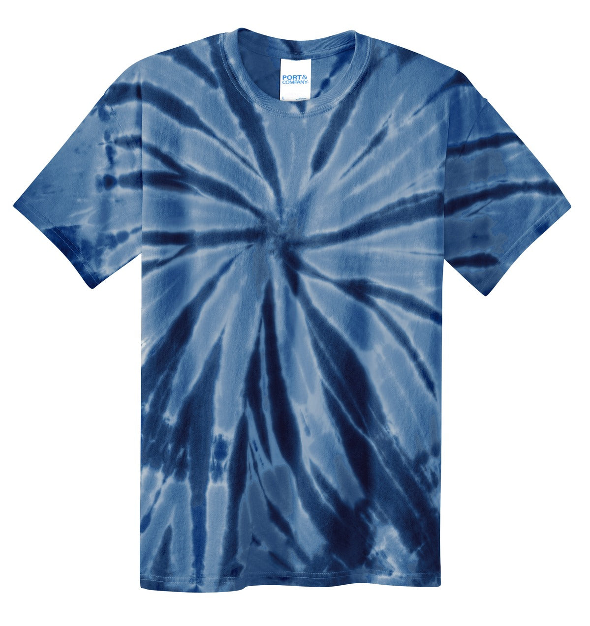 Custom Embroidered Port & Co T-Shirts  in Navy