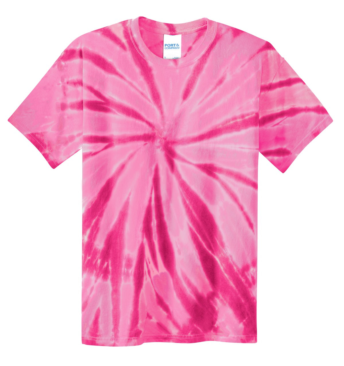 Custom Embroidered Port & Co T-Shirts  in Pink