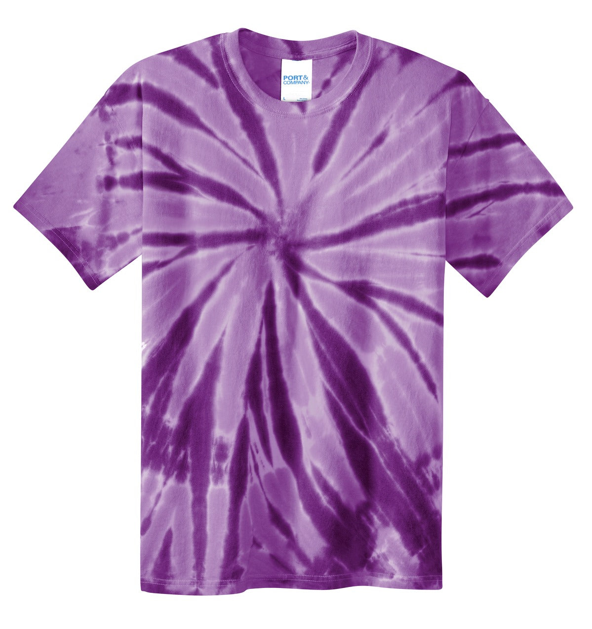Custom Embroidered Port & Co T-Shirts  in Purple
