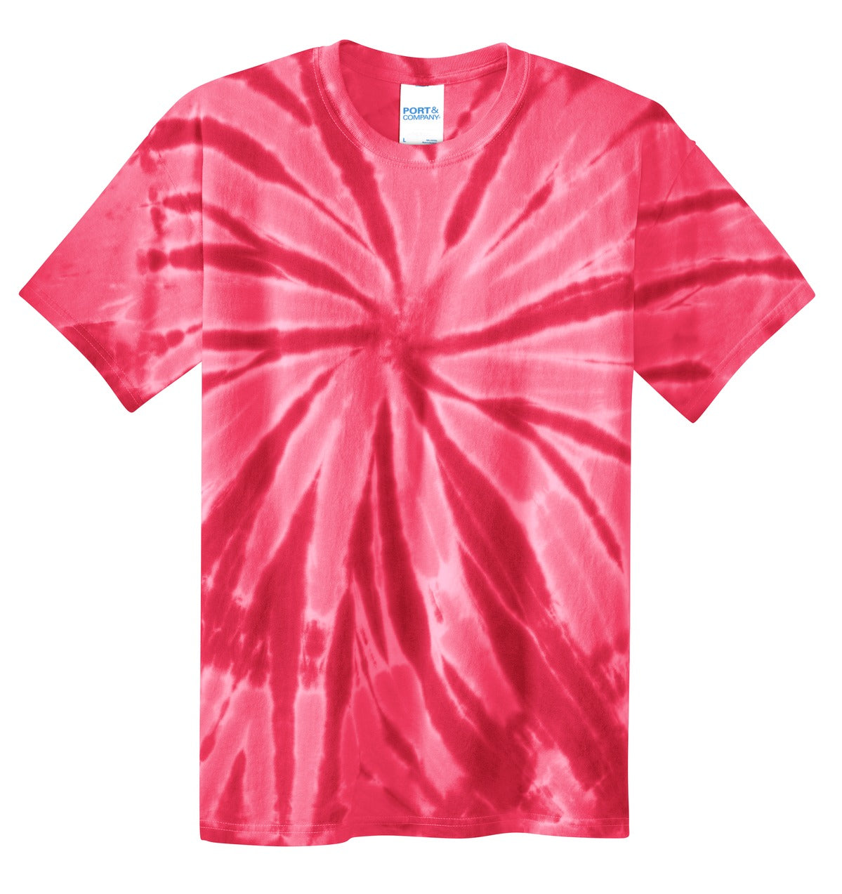 Custom Embroidered Port & Co T-Shirts  in Red