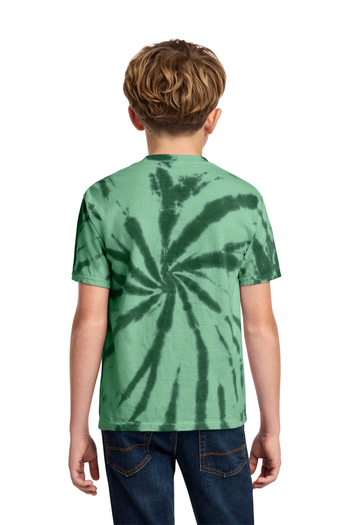 Custom Embroidered Port & Co T-Shirts  in Forest Green