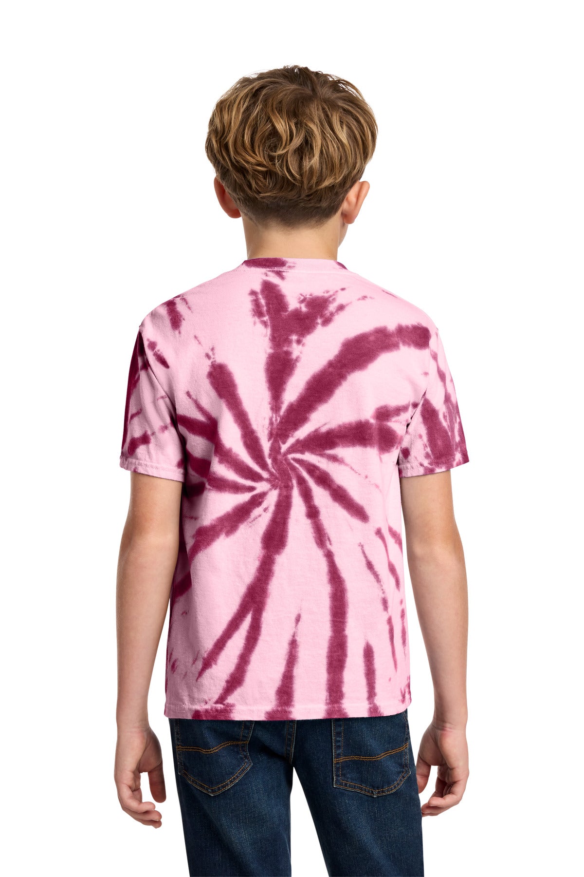 Custom Embroidered Port & Co T-Shirts  in Maroon
