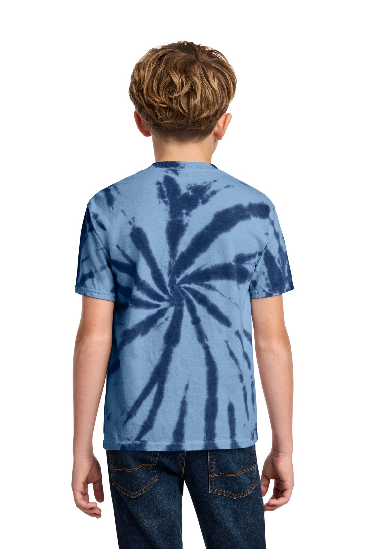 Custom Embroidered Port & Co T-Shirts  in Navy