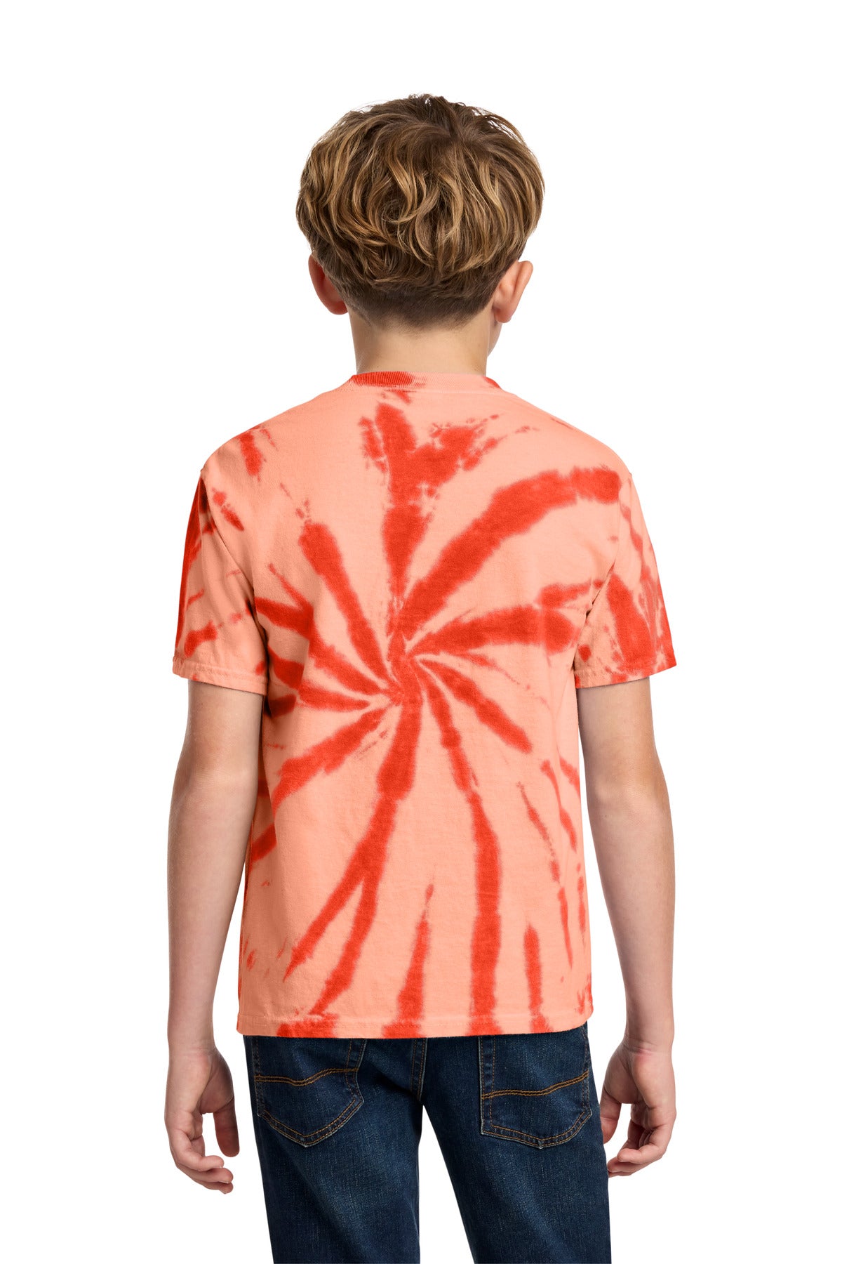 Custom Embroidered Port & Co T-Shirts  in Orange