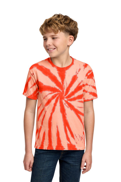 Custom Embroidered Port & Co T-Shirts  in Orange