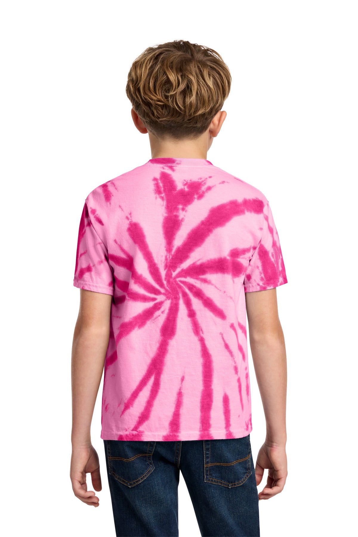 Custom Embroidered Port & Co T-Shirts  in Pink