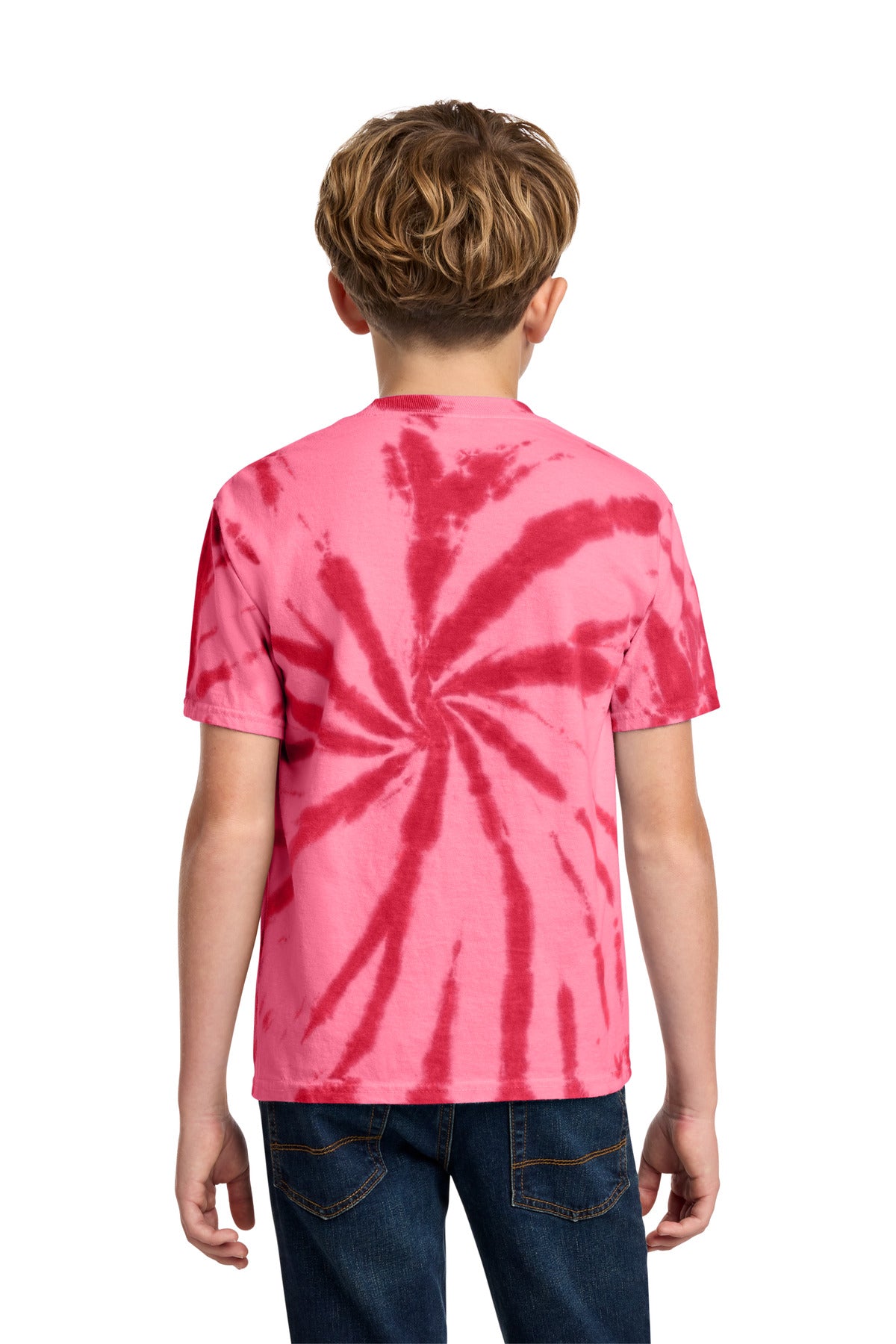 Custom Embroidered Port & Co T-Shirts  in Red