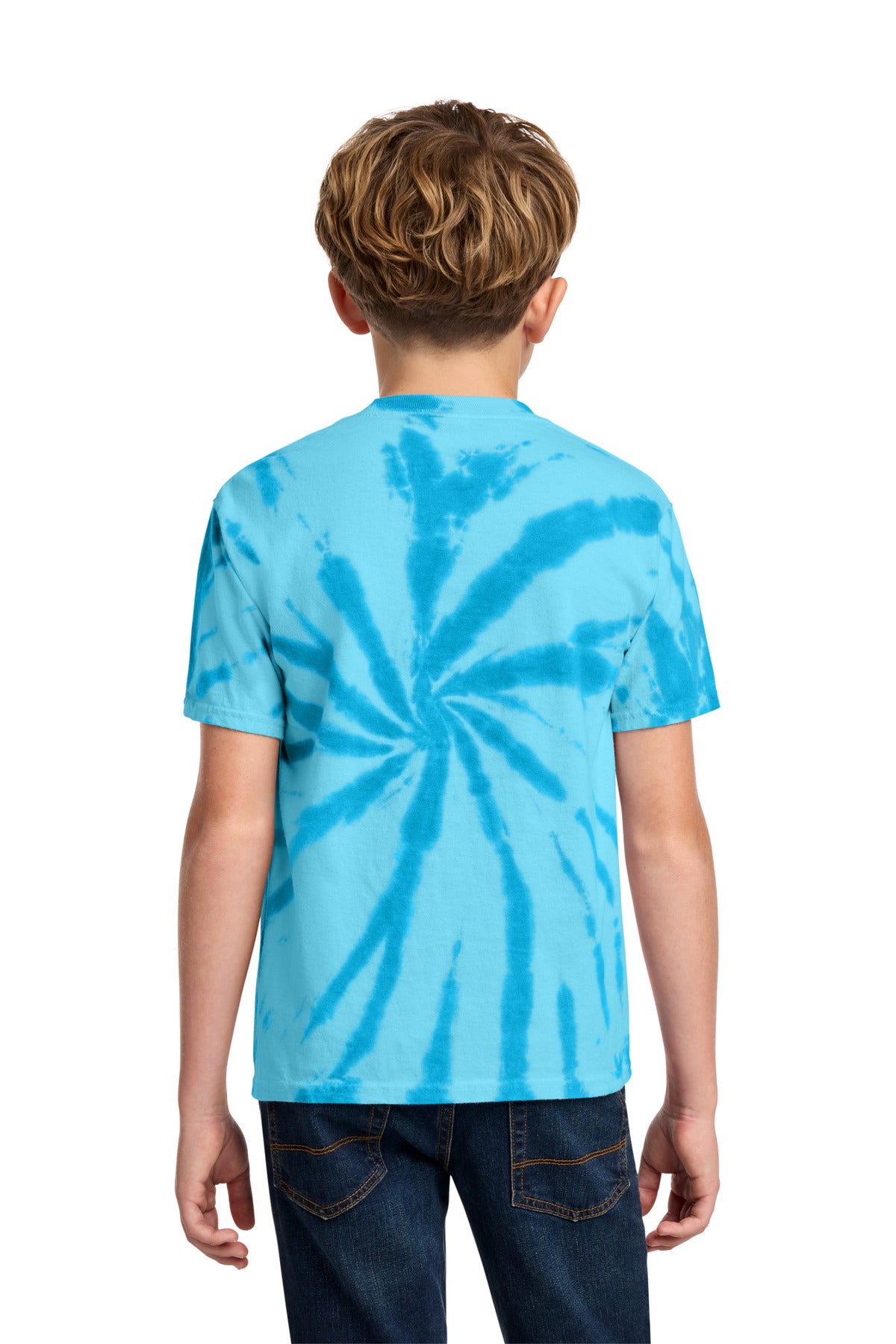 Custom Embroidered Port & Co T-Shirts  in Turquoise