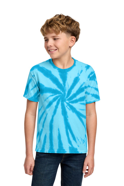 Custom Embroidered Port & Co T-Shirts  in Turquoise