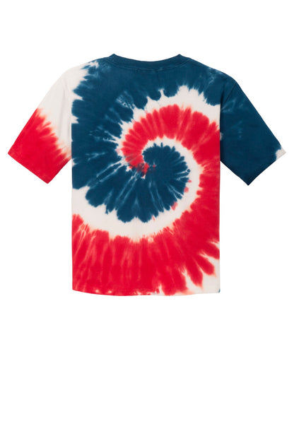 Custom Embroidered Port & Co T-Shirts  in USA Rainbow
