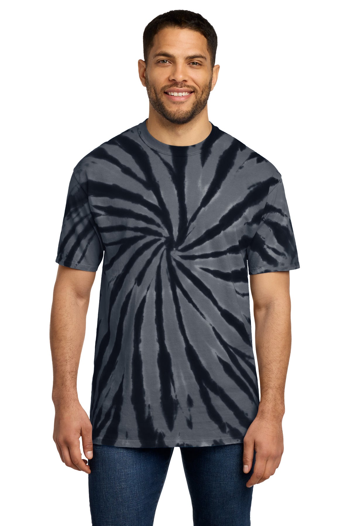 Custom Embroidered Port & Co T-Shirts  in Black