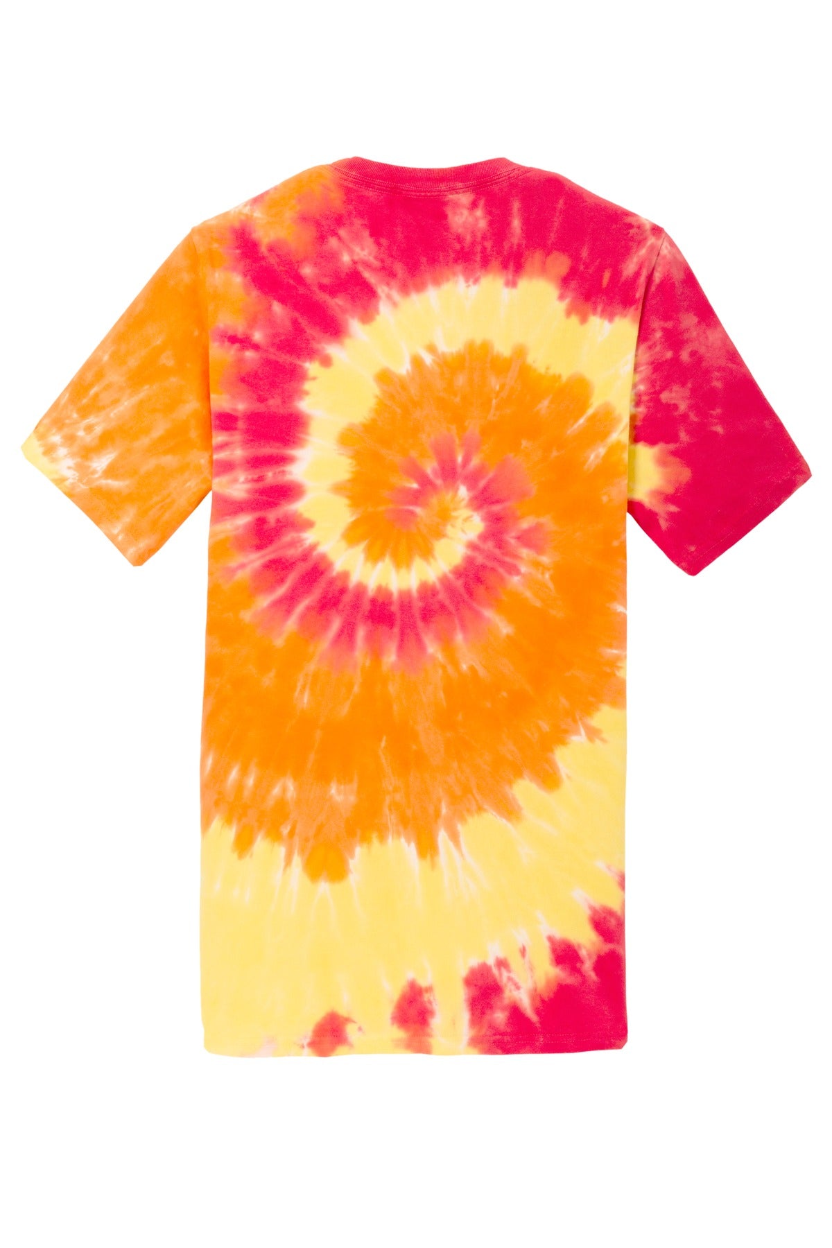 Custom Embroidered Port & Co T-Shirts  in Blaze Rainbow