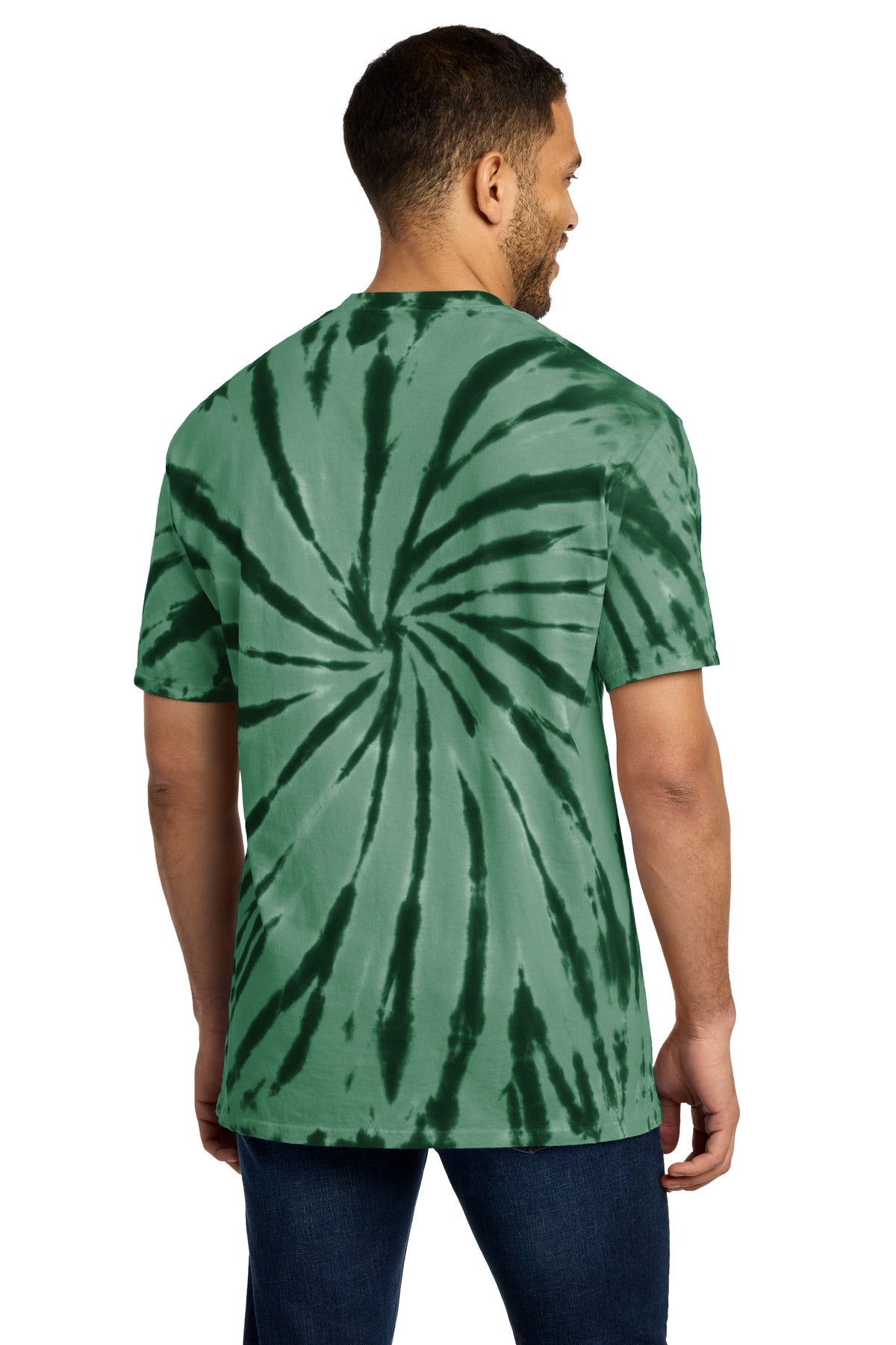 Custom Embroidered Port & Co T-Shirts  in Forest Green