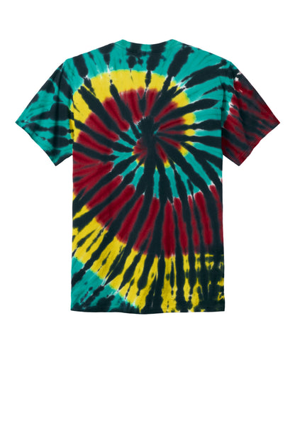 Custom Embroidered Port & Co T-Shirts  in Island Spiral
