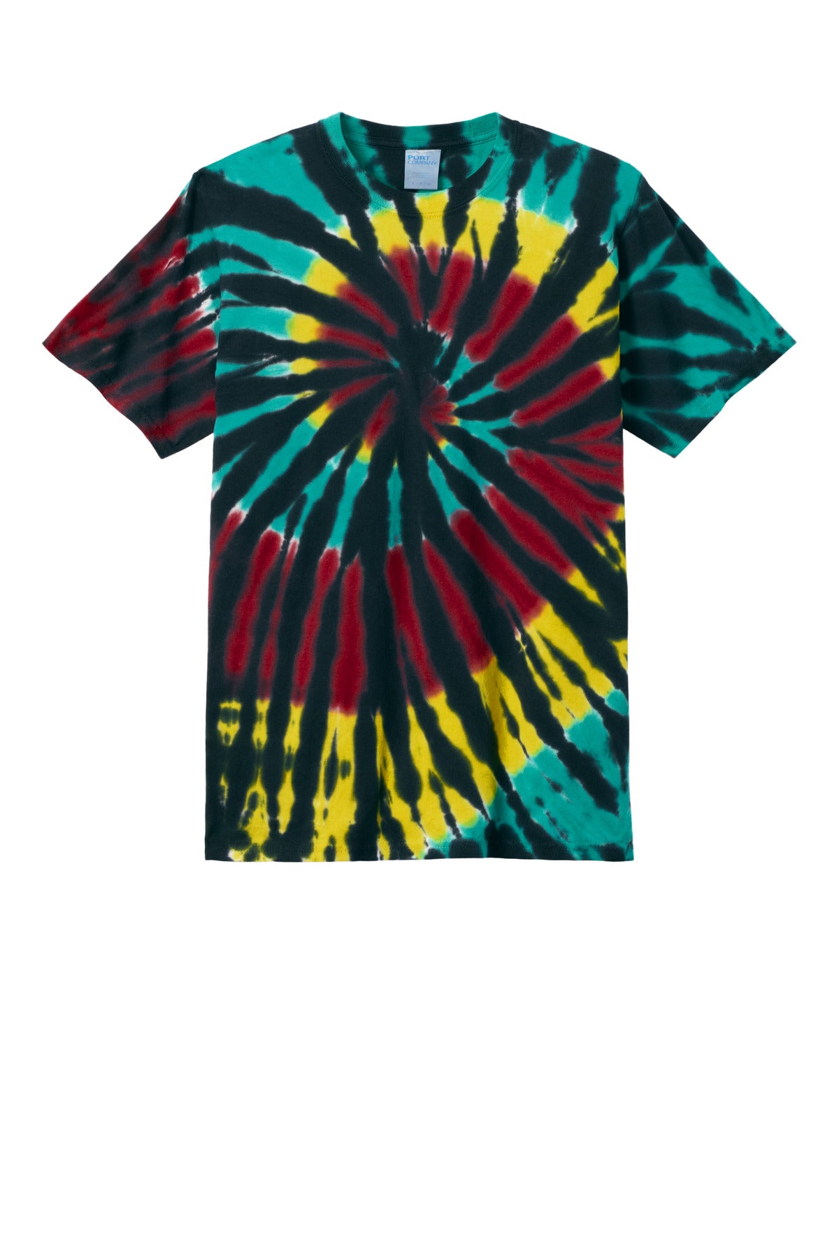 Custom Embroidered Port & Co T-Shirts  in Island Spiral