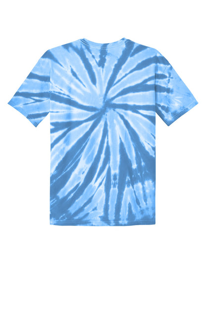 Custom Embroidered Port & Co T-Shirts  in Light Blue