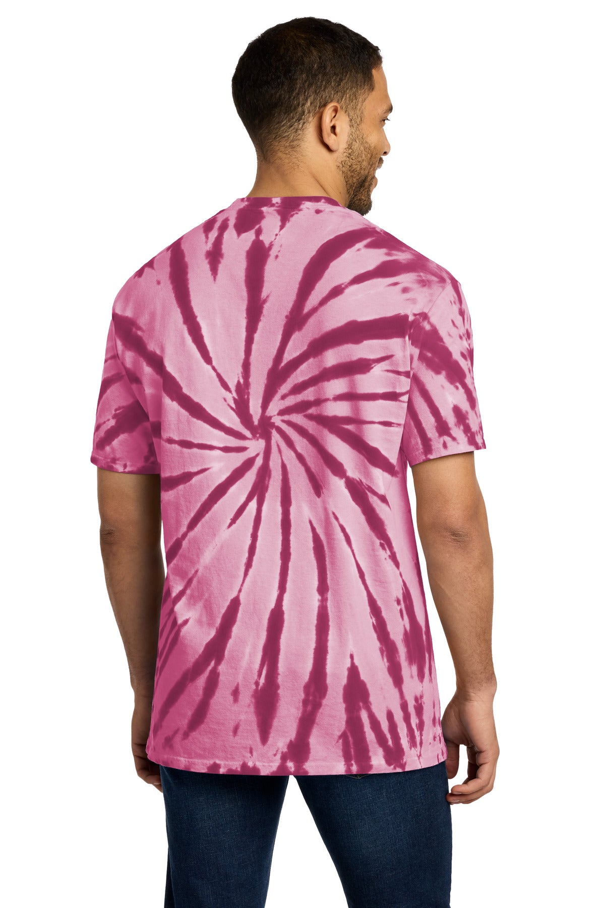 Custom Embroidered Port & Co T-Shirts  in Maroon