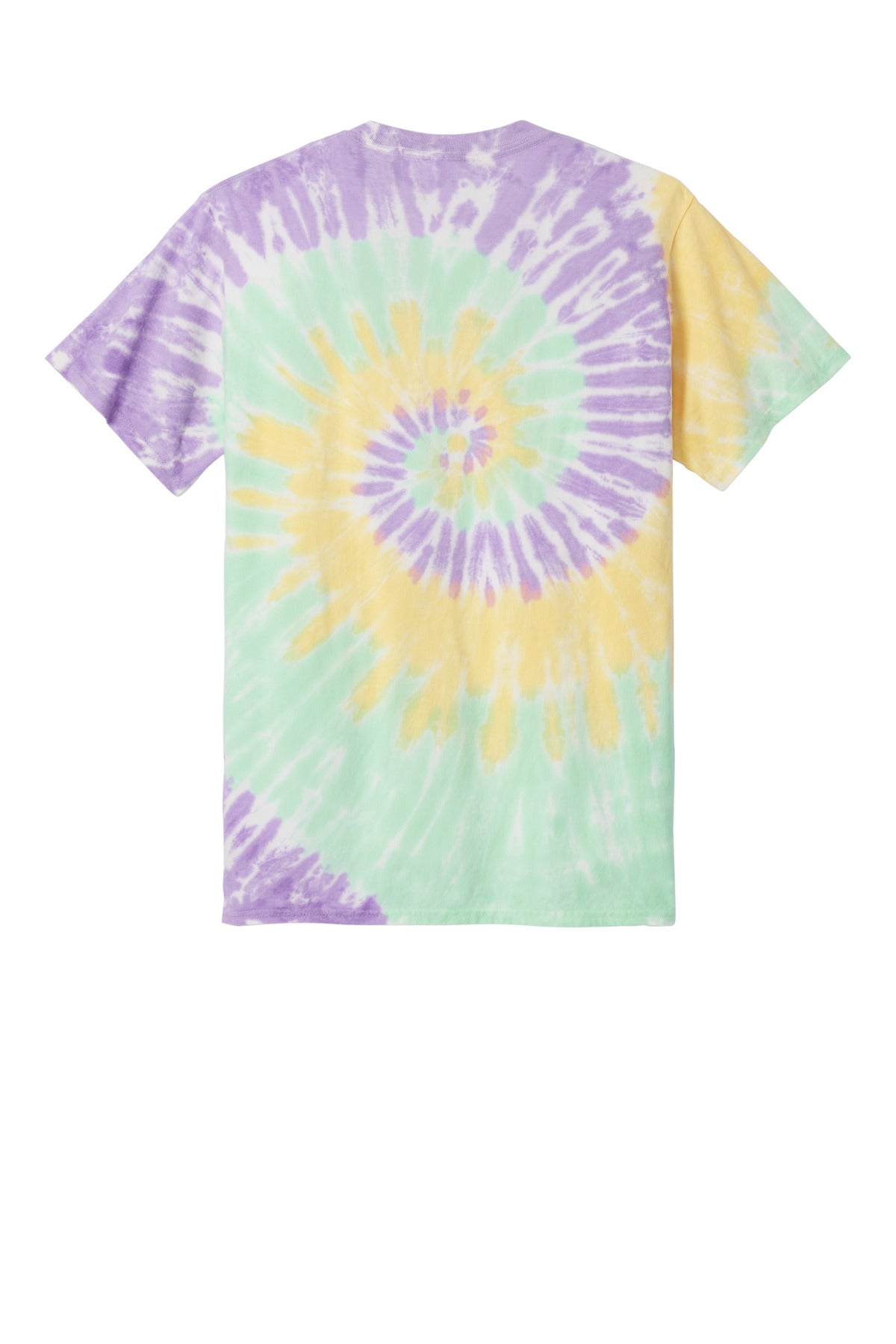 Custom Embroidered Port & Co T-Shirts  in Mint Rainbow