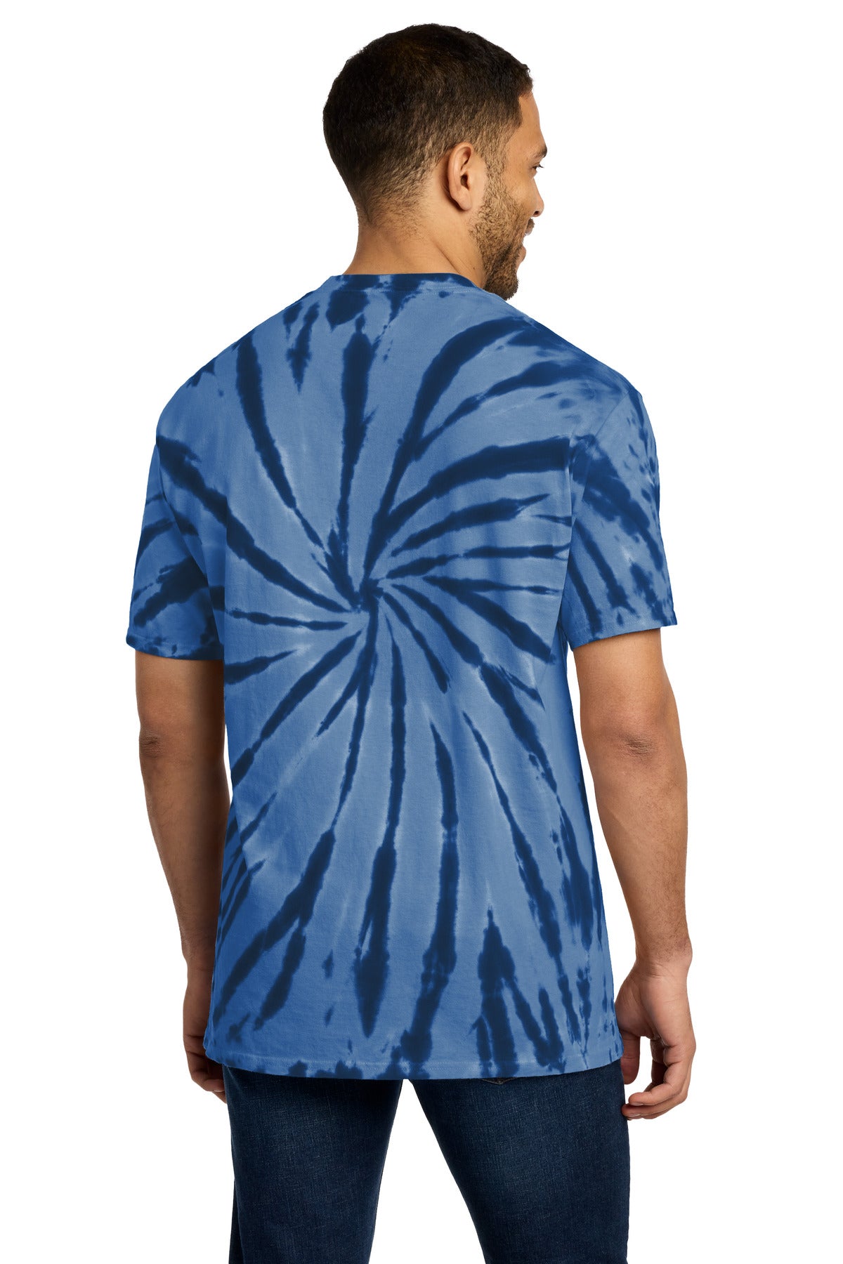Custom Embroidered Port & Co T-Shirts  in Navy